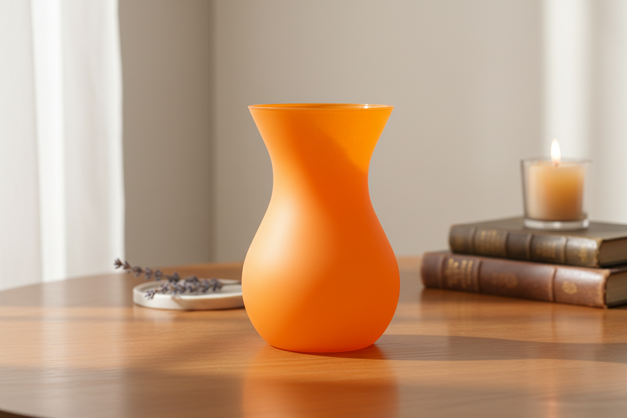 Vase orange 18cm