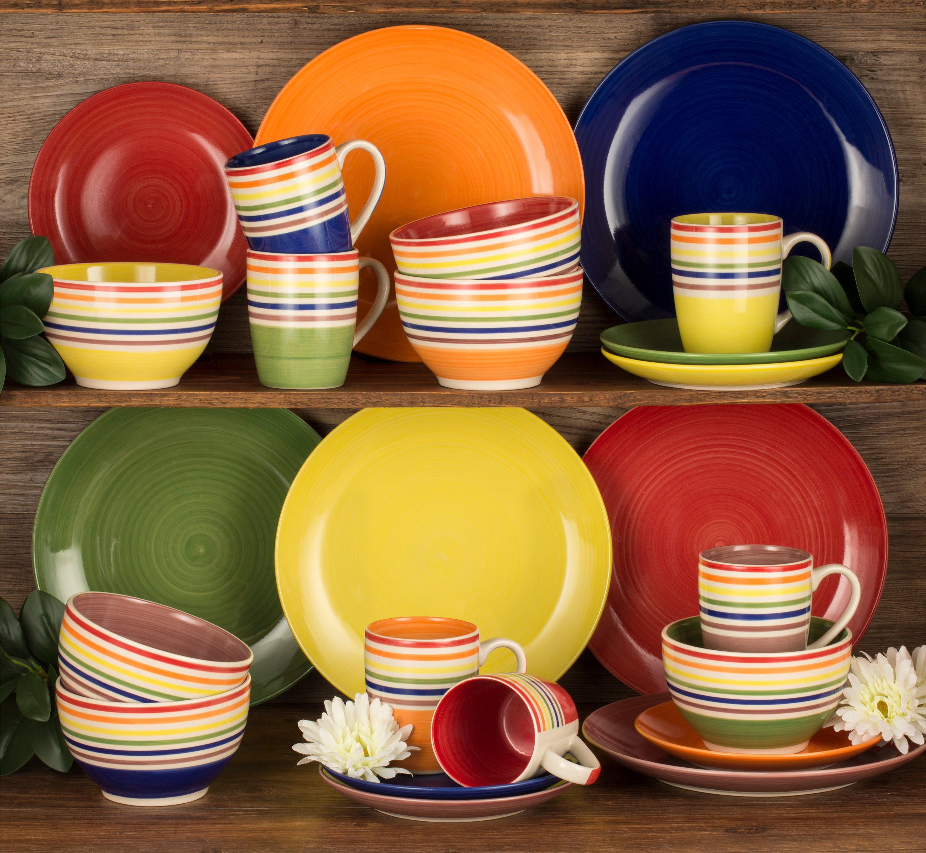 Colour Stripes Kombiservice 24-teilig