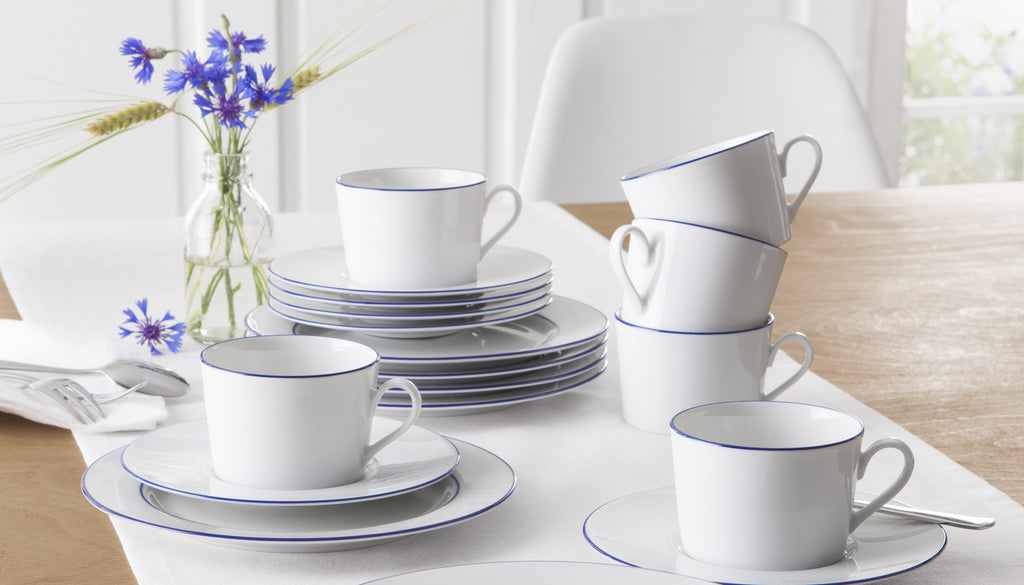 Blaurand Kaffeetasse 0,20L mit Untertasse