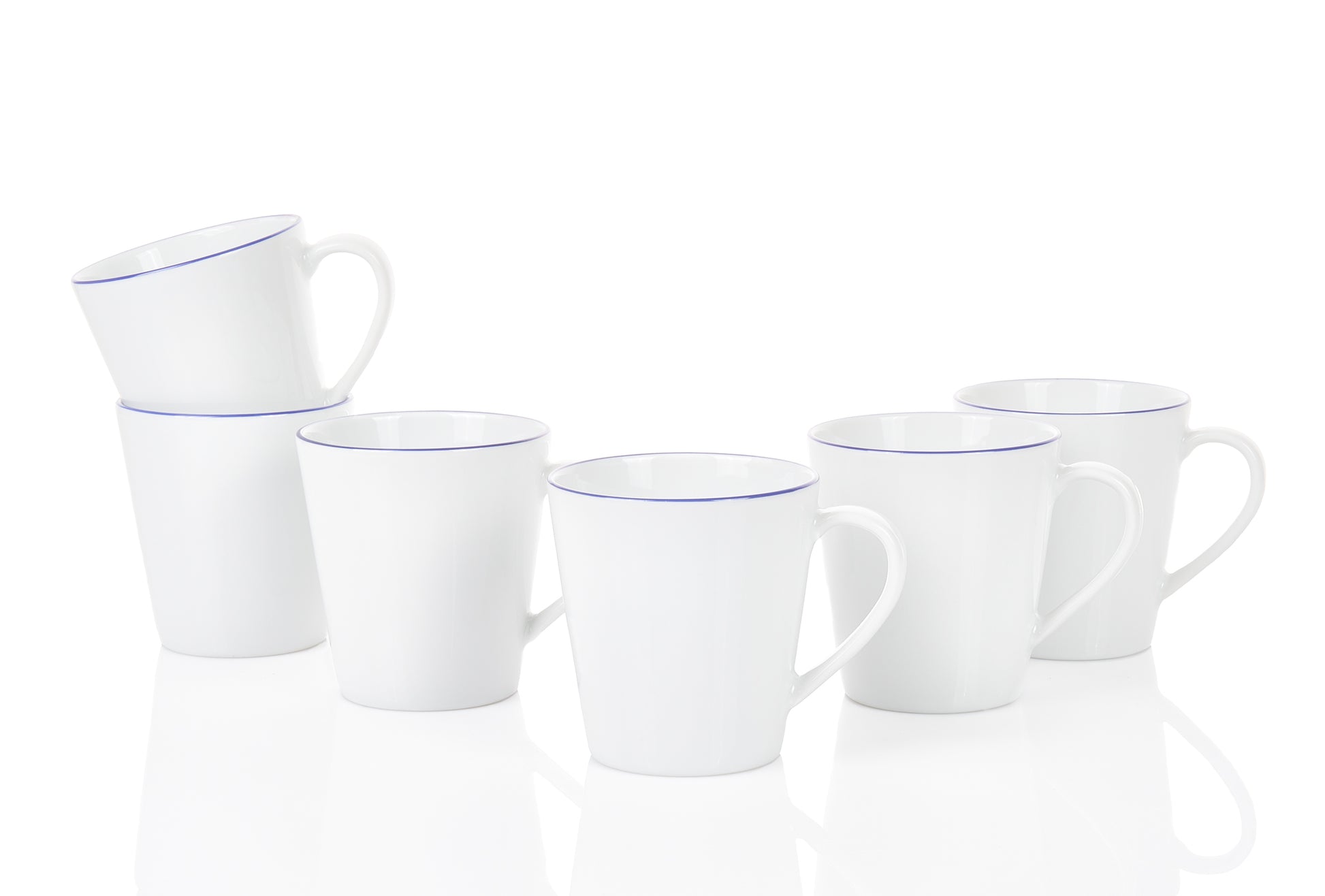Blaurand Kaffeebecher konisch 0,25L