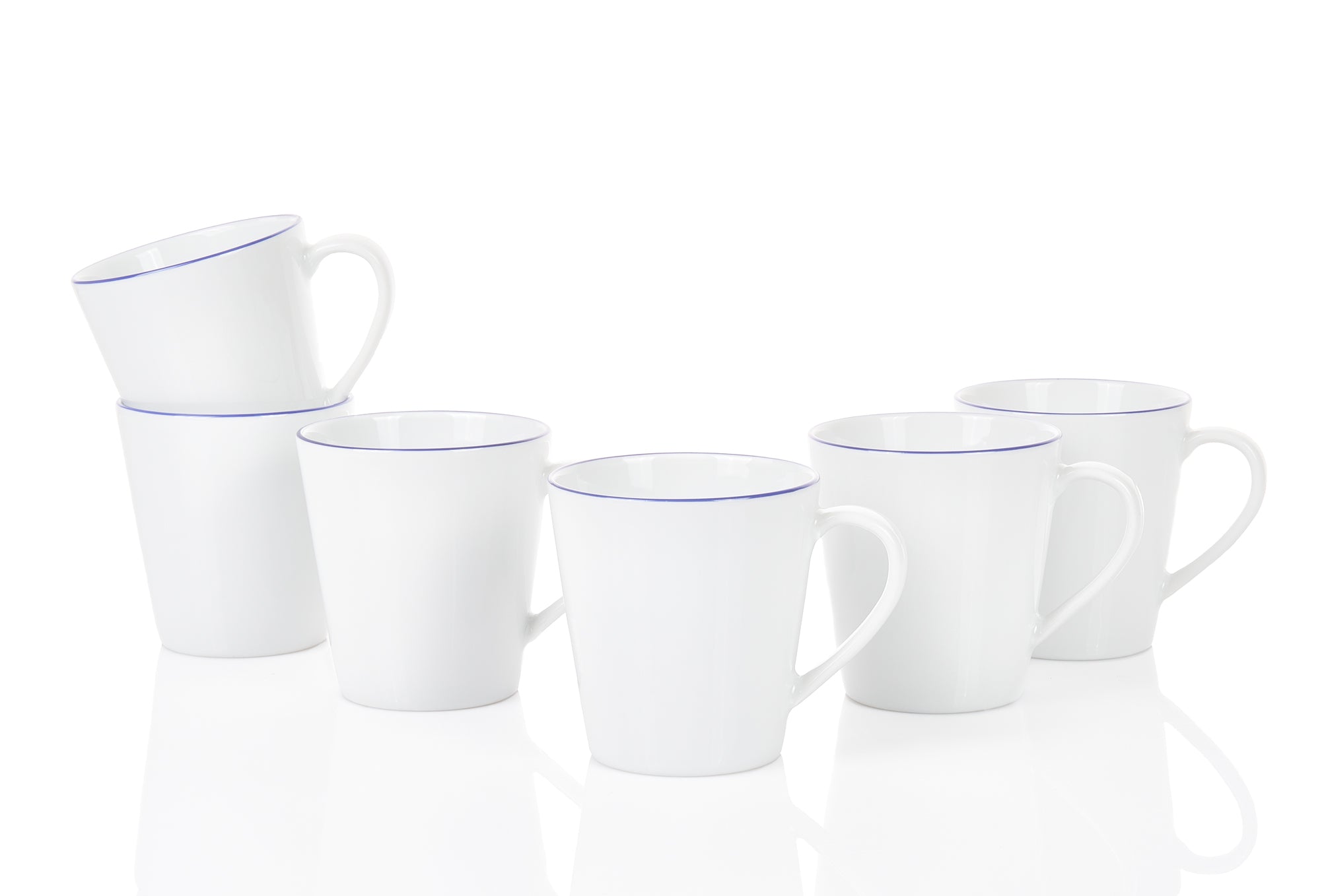 Blaurand Kaffeebecher konisch 0,25L