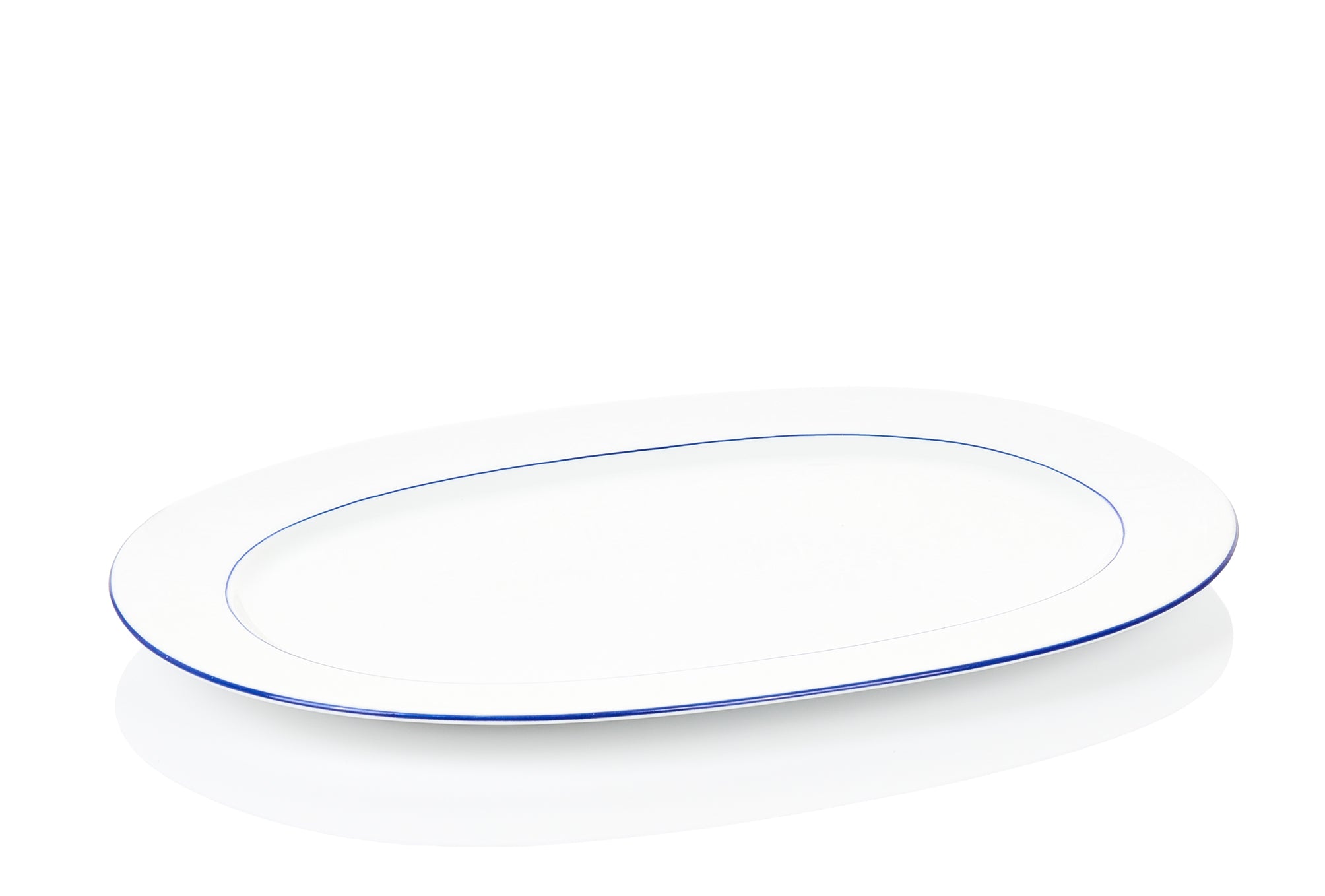 Blaurand Platte oval 33cm