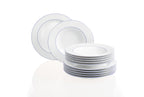 Blaurand Teller Set 24-teilig