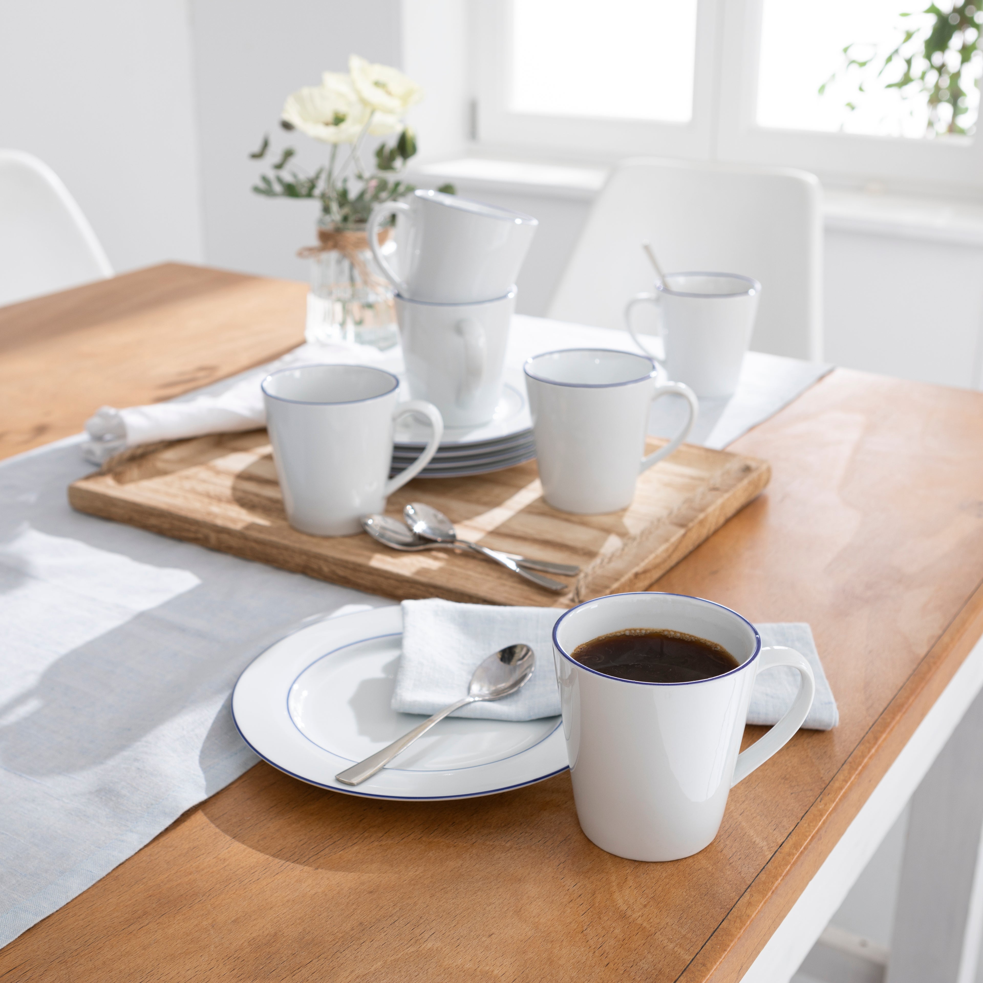 Blaurand Frühstücksteller 19cm