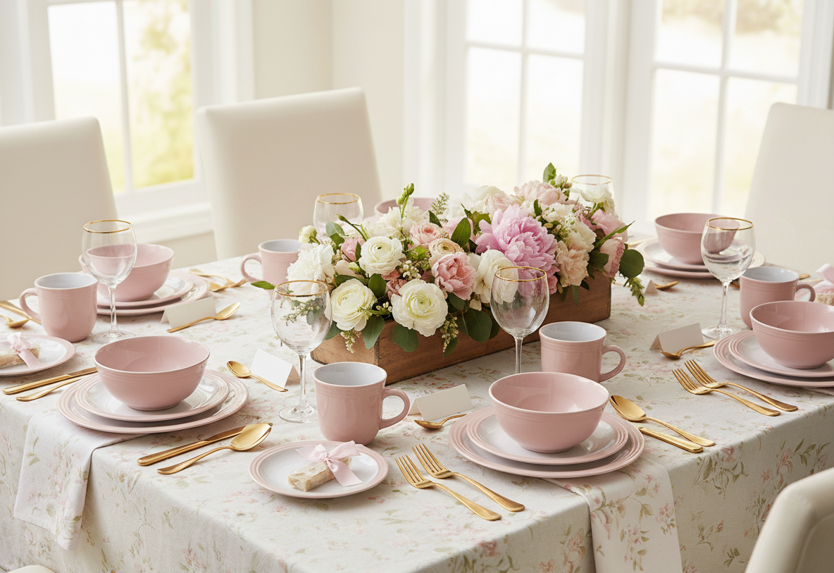 Camden pink Kombiservice 48-teilig