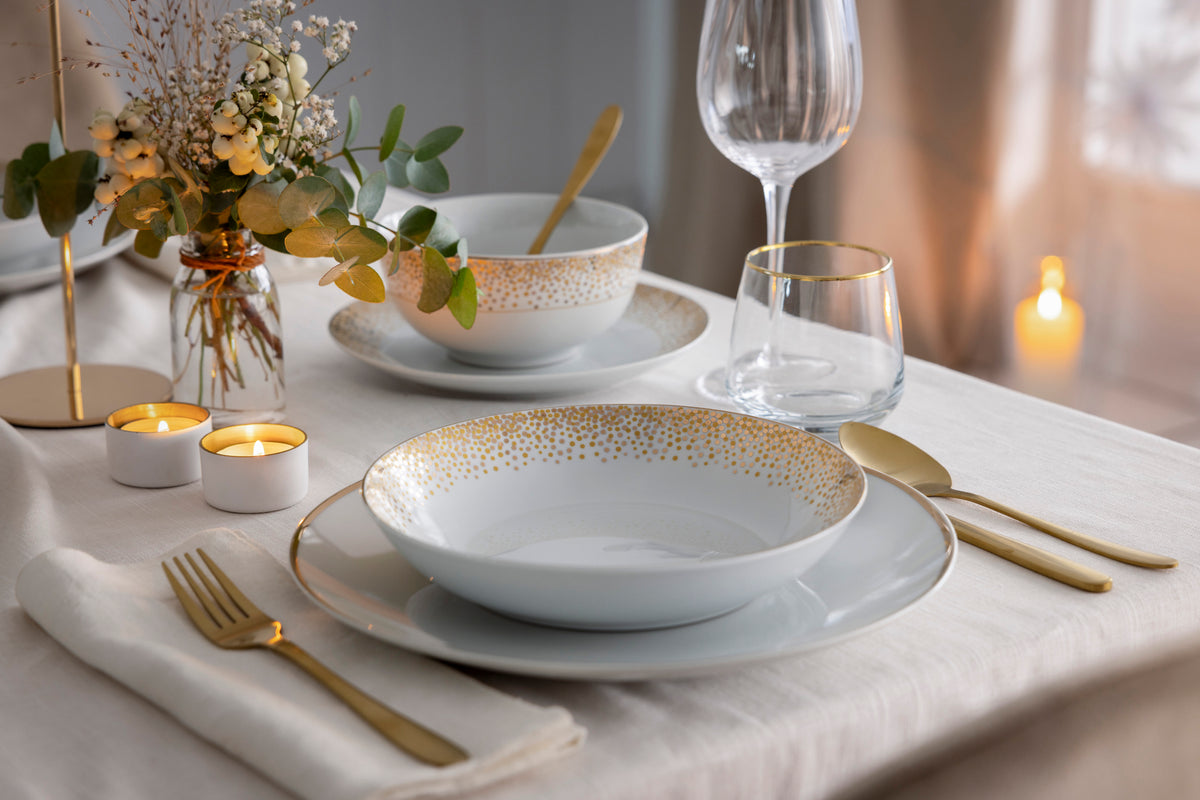 Dusty Gold Kombiservice 30-teilig - Porzellan
