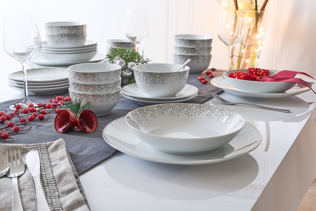 Dusty Silver Kombiset 30-teilig - Porzellan
