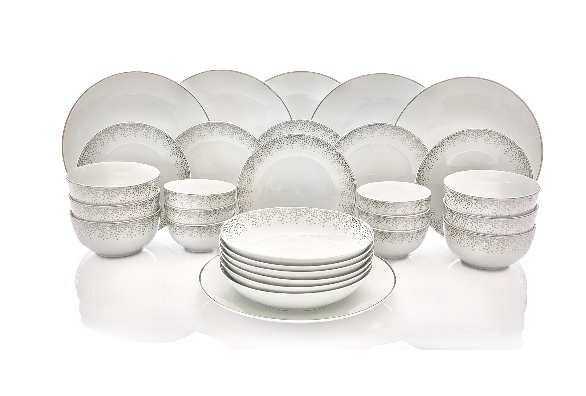 Dusty Silver Kombiservice 30-teilig