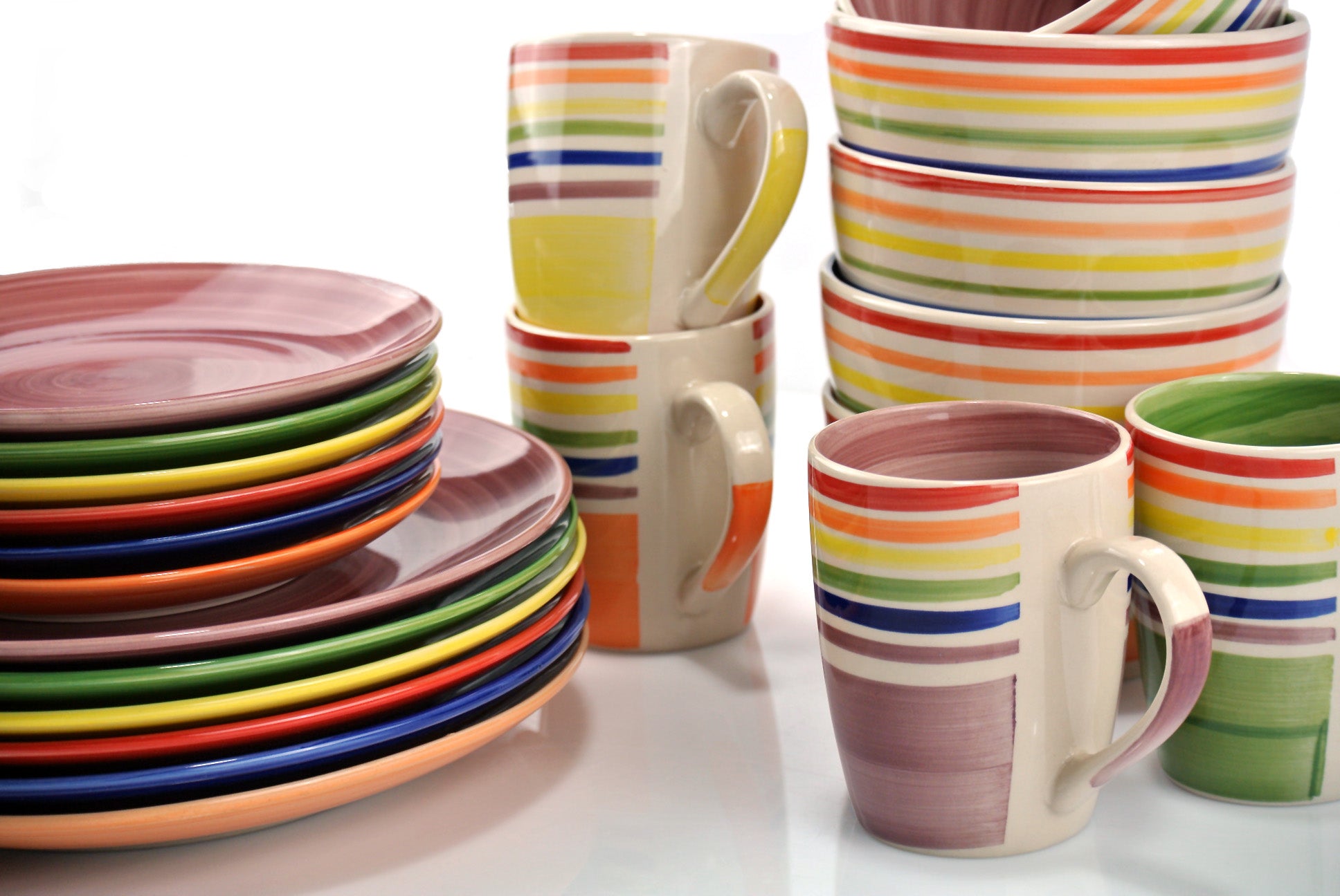 Colour Stripes Kombiservice 24-teilig