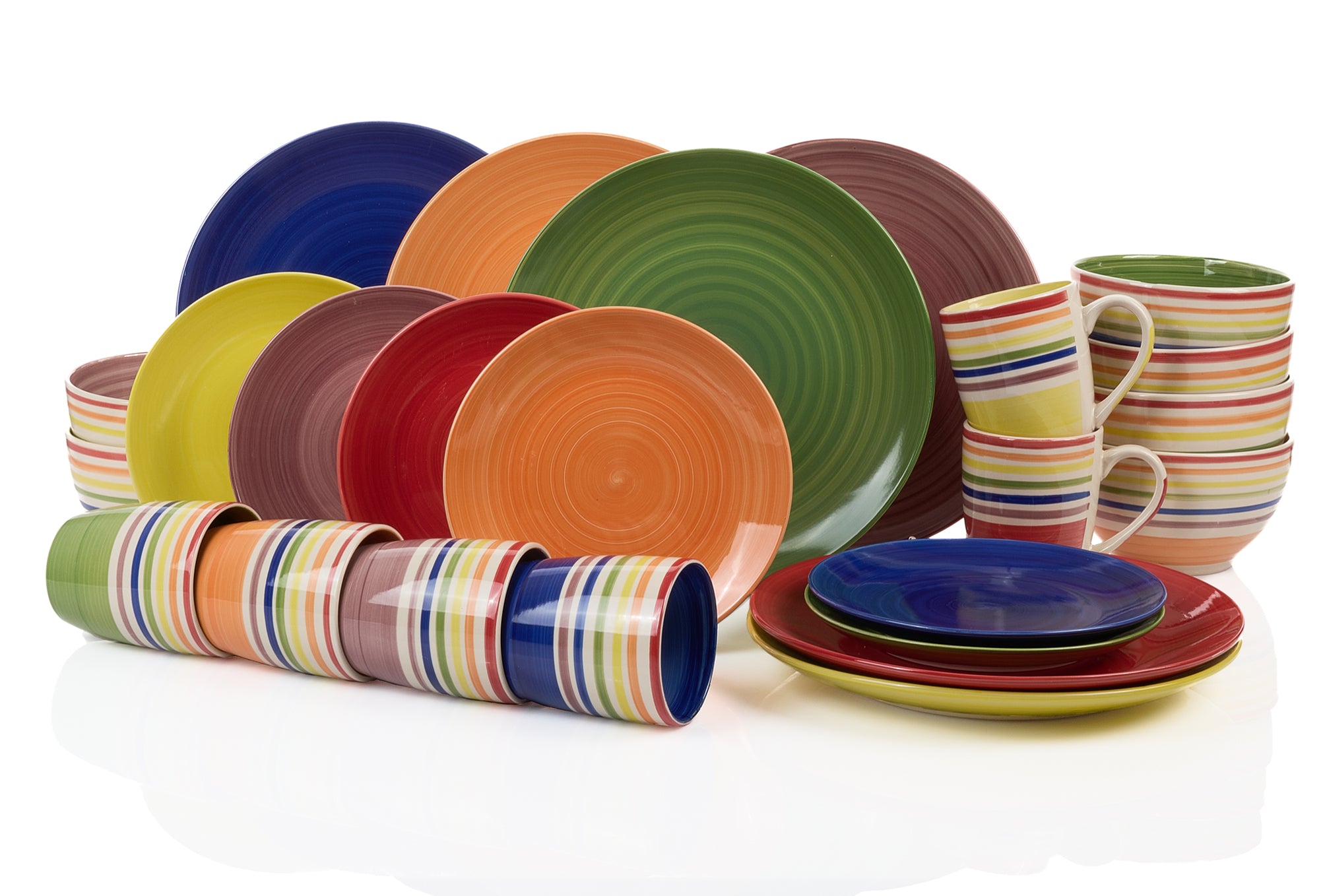 Colour Stripes Kombiservice 24-teilig