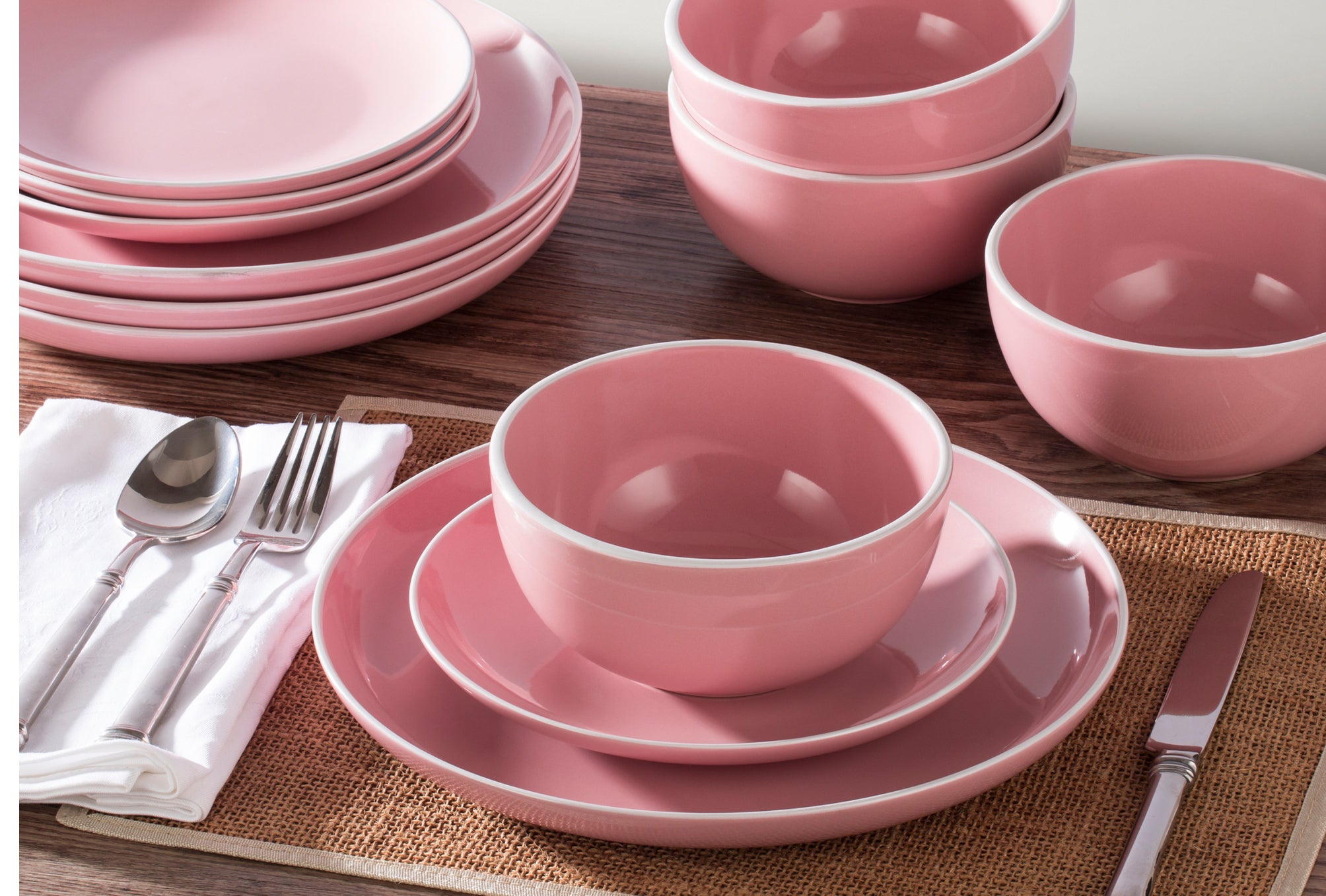 Halo Pink Kombiservice 24-teilig - Steinzeug | Retsch Arzberg