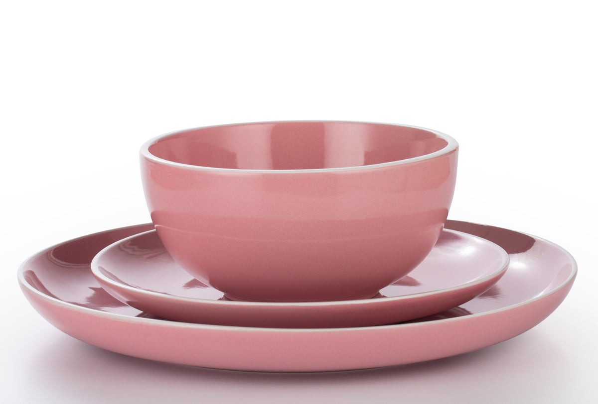 Halo Pink Kombiservice 12-teilig - Steinzeug