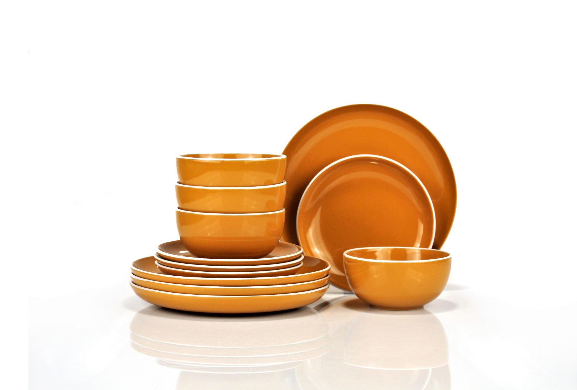 Halo Safran/yellow Kombiservice 12-teilig