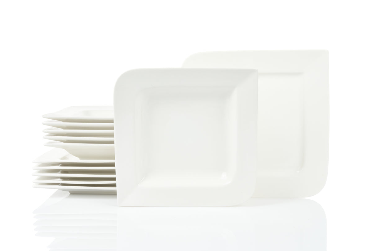 Teller Set créme-weiß kaufen – Porzellan
