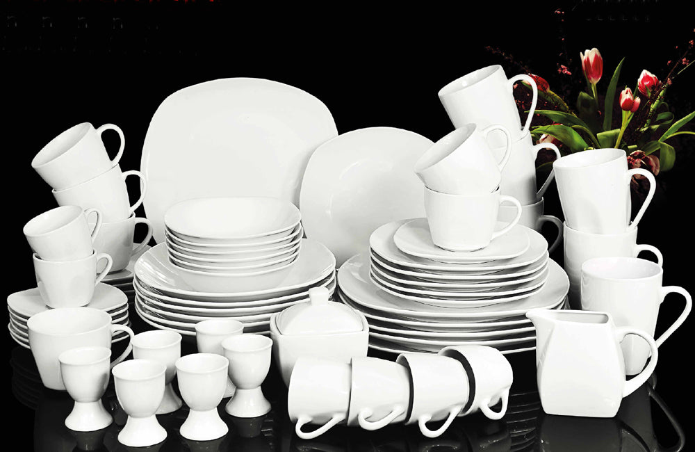 Kombiservice weiß 62-teilig