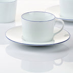 Blaurand Kaffeetasse 0,20L mit Untertasse