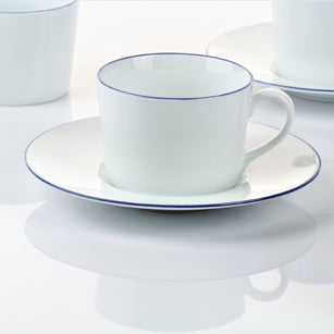 Blaurand Kaffeetasse 0,20L mit Untertasse