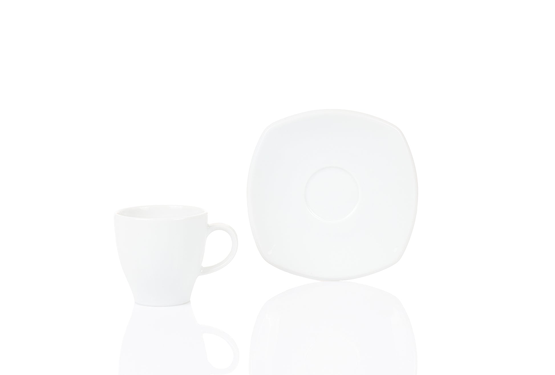 Novo Kaffeetasse 0,20L mit eckiger Untertasse