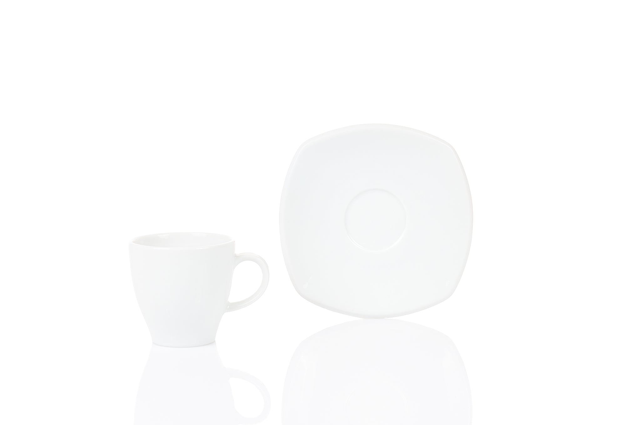 Novo Kaffeetasse 0,20L mit eckiger Untertasse