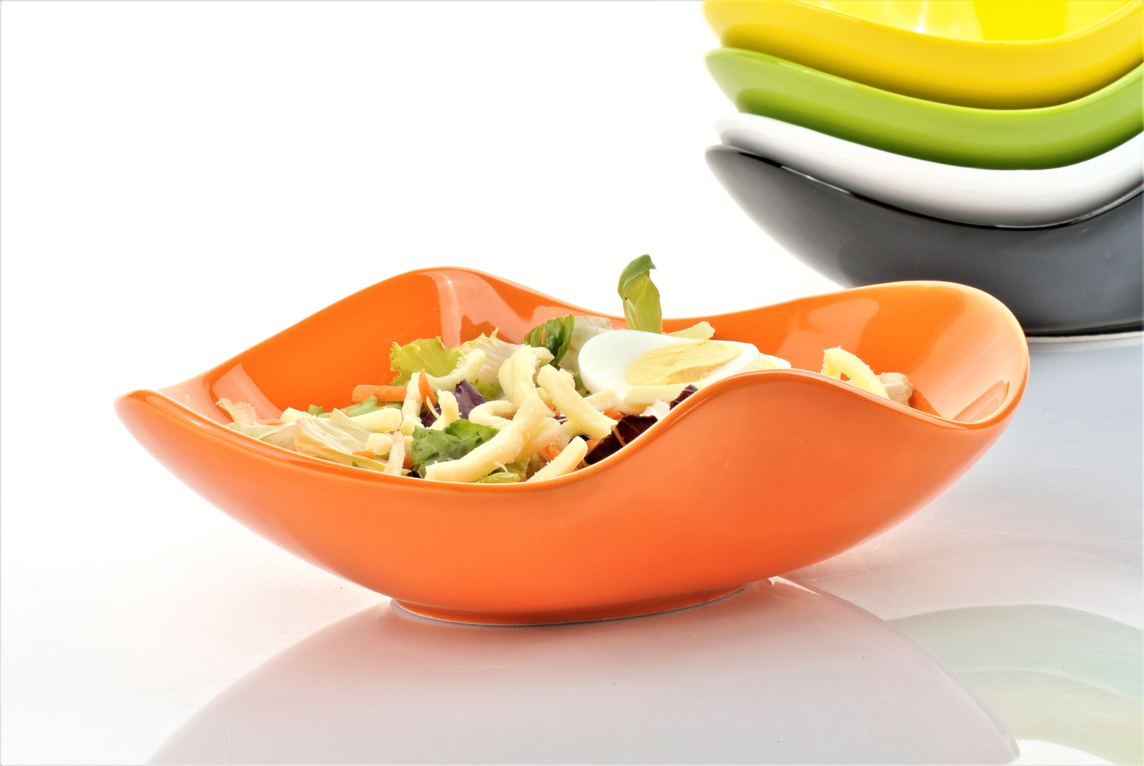 Schale geschwungen 27cm Orange