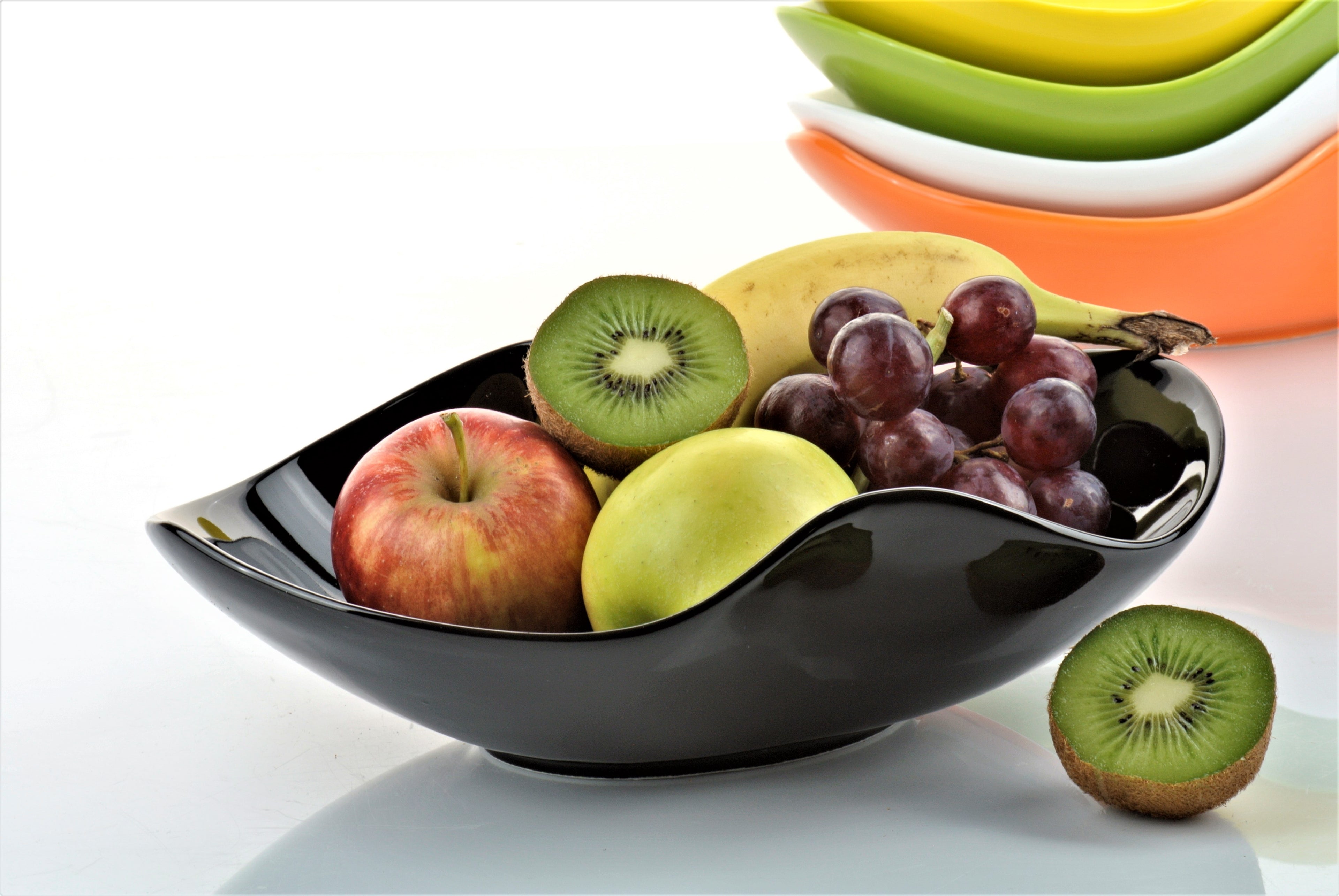 Schale geschwungen 27cm Schwarz