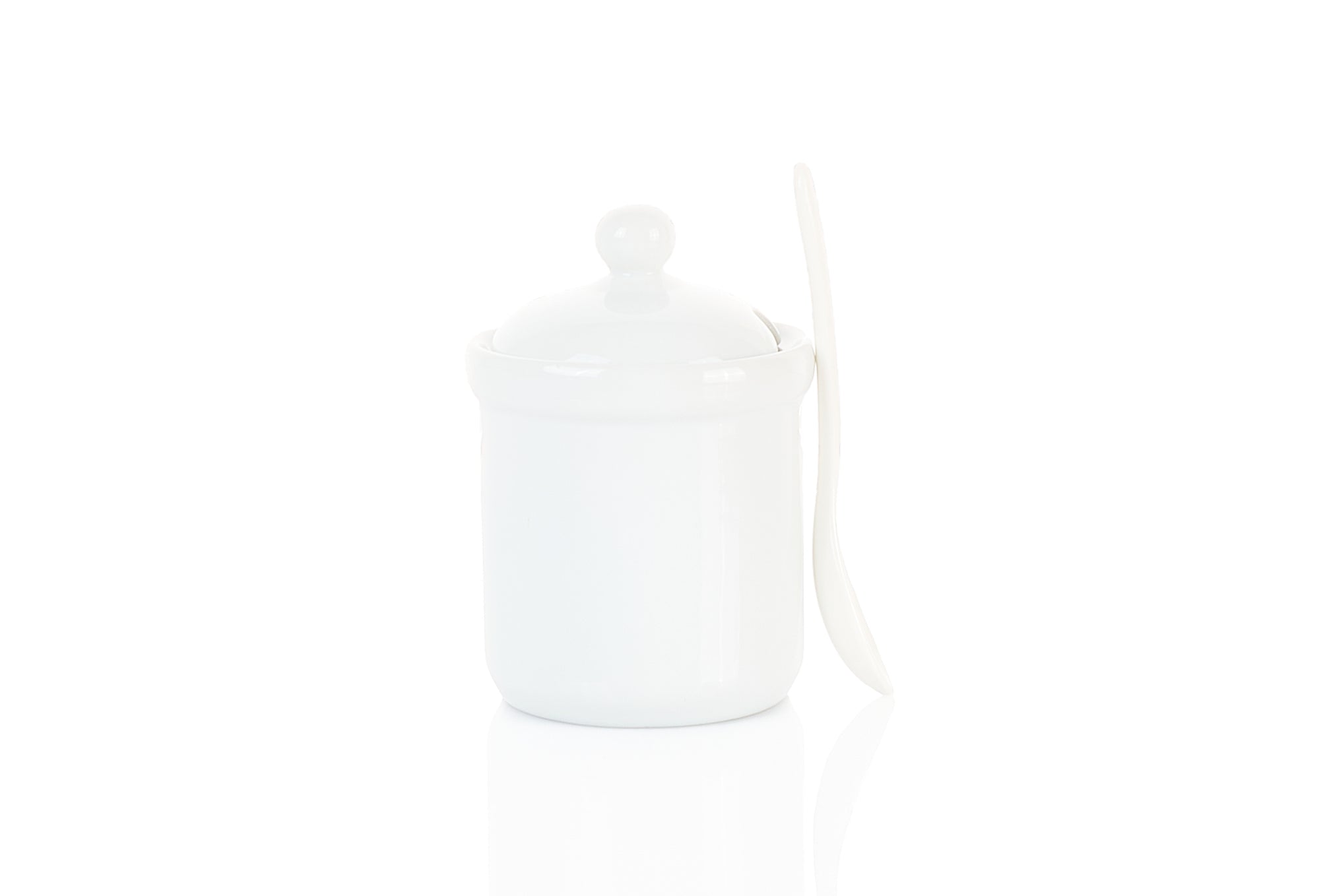 Snack Servierdose mit Deckel und Löffel