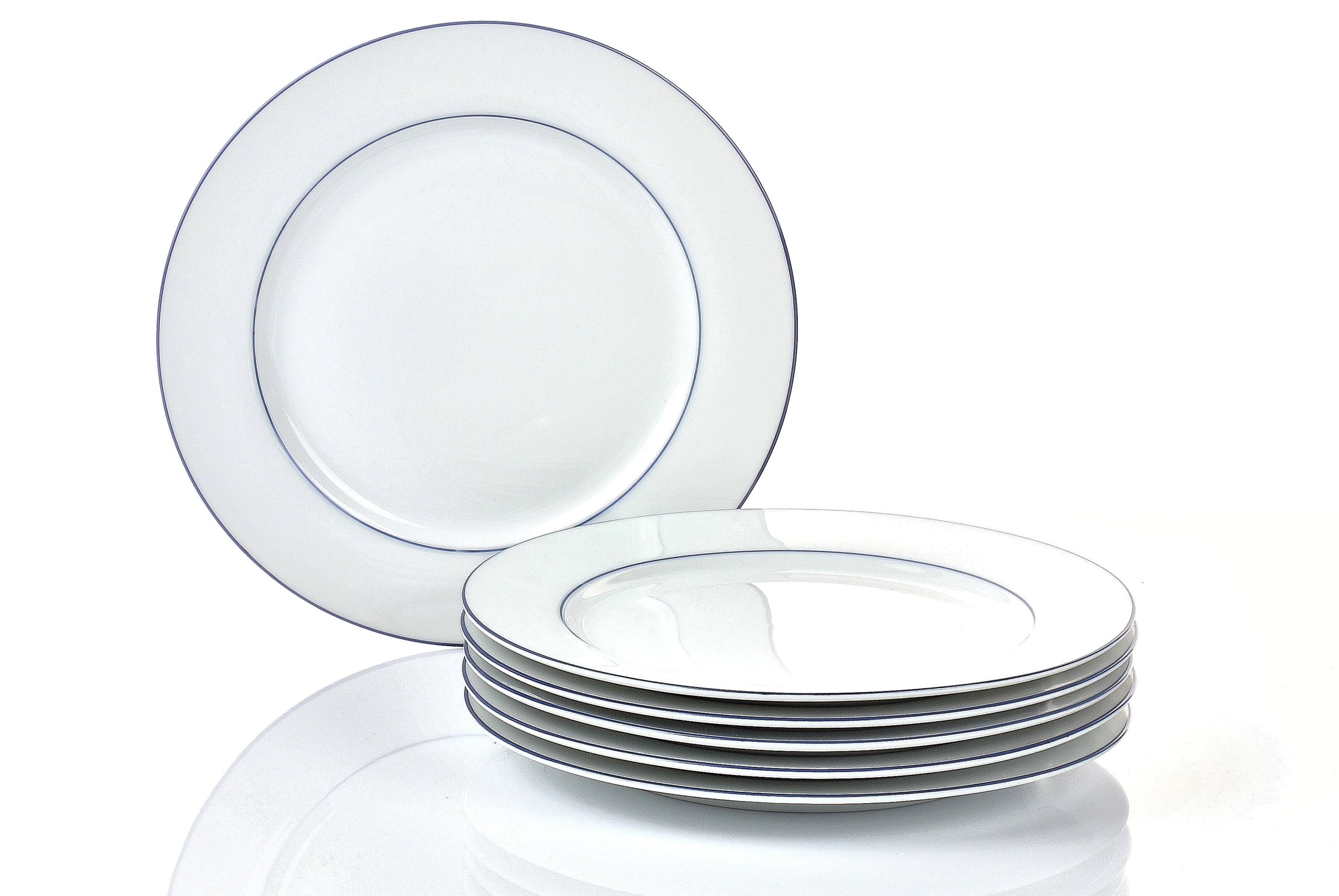 Blaurand Teller Set 12-teilig