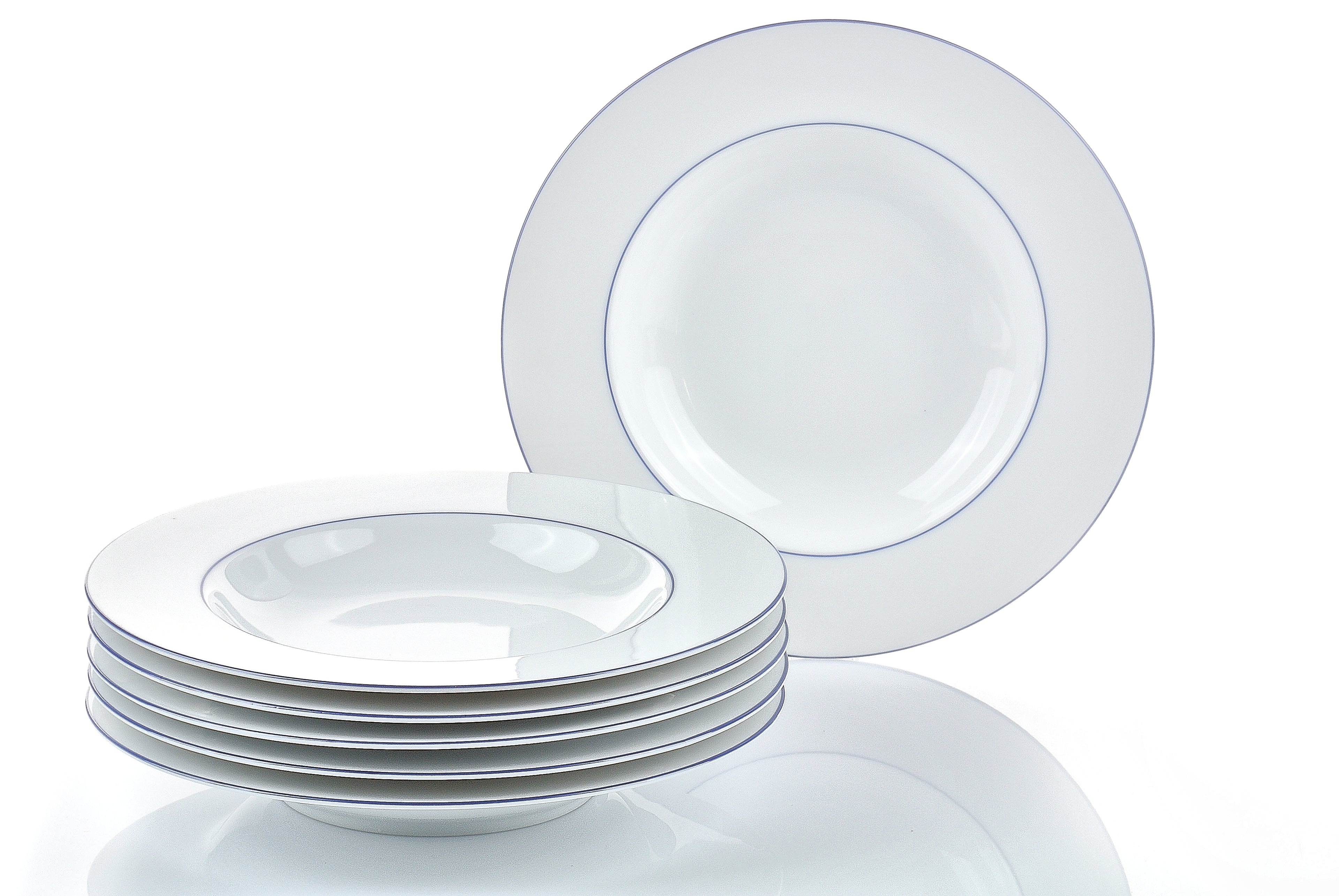 Blaurand Teller Set 12-teilig