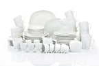 Kombiservice weiß 62-teilig