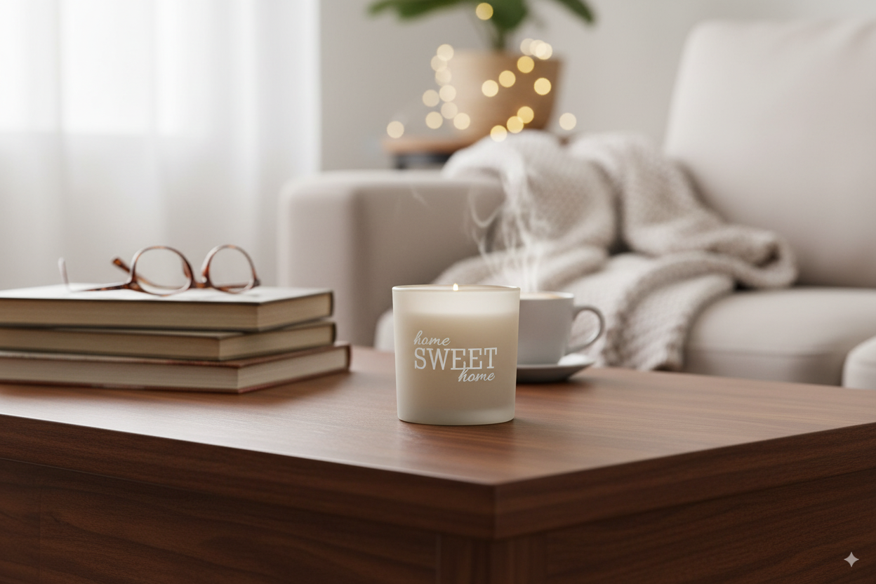 4x Windlichter "Home"