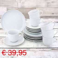 a) COUP - Kaffeeservice 18-teilig fr 6 Personen