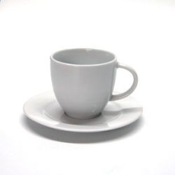 e) LUNA - Kaffeetasse mit Untertasse